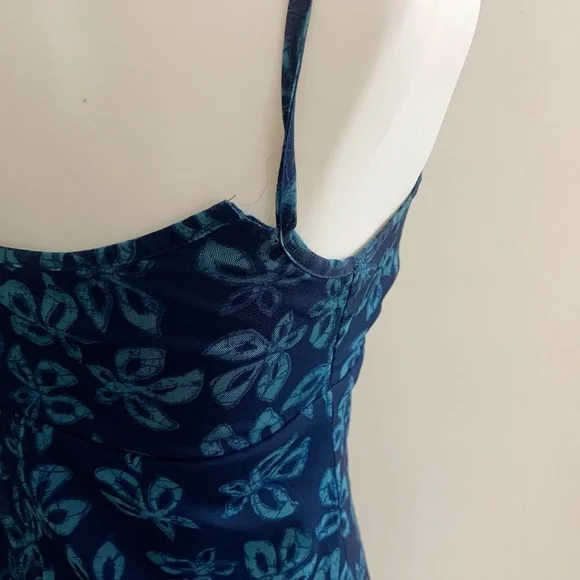 (sold)Vintage California Concepts sheer overlay floral mini dress boho  fairy - Picture 5 of 5